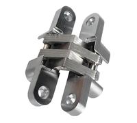 Invisible Door Hinges, Heavy Duty Hardware, 3.7x0.7inch Zinc Alloy with 180 Degree, Cabinet Door Hinges for Soft Rotation, Hidden Mount with Compact Structure, Hardware Accessory for Interior