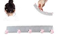 Invisible Estirable Hair Clips, 1/3Pcs Chica U Forma de Acabado Fixer Peine Diademas, Clip Flexible en forma de Accesorio Set para Niños Pequeños Niños Accesorios (Color : Pink Bunny, Size : 1Pcs)
