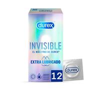 DUREX INVISIBLE EXTRA LUBRICADO 12 UDS