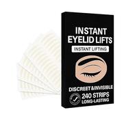 Invisible Eyelid Lift Tape - 240pcs Waterproof Strip Set, Natural Double Lid | Glue Eye Shape Enhancer Girls Women Sleep Use Beach Look Night Out Travel Kit Routine