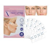 Invisible Face Lift Tape, Ultra Thin Facial Strips, 40 Pieces Long-Lasting Skin Tightener with Secure Adhesive, Breathable Material Tape with Comfort, Beauty Accessory for Sagging Loose