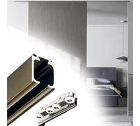 invisible para puertas correderas 300 200 100 Kit De Rieles Para Puertas Corredizas De Una Sola Vía De 50 Cm De Longitud, Ventanas De Gabinetes, De Derivación Única Para(L 270 cm)
