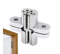 Invisible Secret Door Hinge - Concealed Butt Hinges Hardware For Hidden Dors, Durable Smooth Rotation Security Doors Accessory For Interior Installation | Suitable For Cabinet Wall Dooor Systems