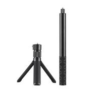 Invisible Selfie Stick Kit with Rotatable Handle Tripod, Extendable Aluminum Alloy 120 cm/47.2 in Length for X4/X3/ONE X2/One X/One RS/One R - Comfortable Grip, Flexible 360° V