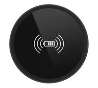 Invisible Wireless Charger - ABS 6,75 x 6,75 x 1,75 cm | Embedded Under Table Charging Pad Cordless Desktop Mat | 15 W Fast Smartphone Power Solution for Furniture Desk Bedside Daily Use