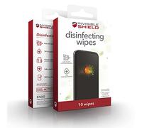 InvisibleShield Toallitas desinfectantes antimicrobianas - 70% de Alcohol isopropílico para Dispositivos electrónicos, Paquete de 10 Unidades