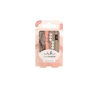 invisibobble BEAUTIES Powdery Pearl (4 piezas) - Ligas trenzadas en rosa y pastel - Espirales para mujer y niña - Elegantes, suaves y versátiles