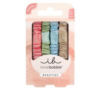 invisibobble Beauties Satin Sorbet (4 piezas) - gomas pelo satinadas mujer - hair ties suaves con superficie sedosa - para coleta, moño y peinados elegantes