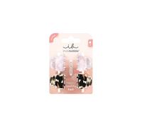 invisibobble CLIPSTAR 4 pinzas para el pelo pequeñas, color rosa y marrón, diseño de leopardo para niñas, antideslizantes, diseñadas en el corazón de Múnich