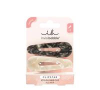 Invisibobble Clipstar Cliphue Pinzas para el pelo con estampado de mármol x2