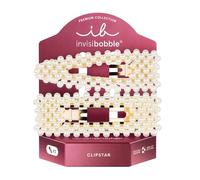 Invisibobble Clipstar Premium Just Pearlfect - Pinza para el pelo para mujer, con perlas, color nácar, elegante, sin daño para el cabello, sin huellas, para cabello grueso y fino, tamaño mediano (M, 2