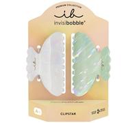 Invisibobble Clipstar Premium - Pinza para el pelo para mujer, color verde matcha Premium Matcha Melt chic moderno suave, pasador para el pelo medio sin impresión para cabello grueso y fino (M, juego