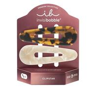 Invisibobble Clipstar Premium Star Gazing Pattern HairLoveTech - Pinza para el cabello de estrellas celestiales premium para mujer, accesorio para el cabello de tamaño mediano, sin marcas y suave para