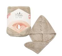 Invisibobble COZYWRAP Juego de turbante para el pelo, toalla turbante en color topo, suave y absorbente, ideal para el cuidado del cabello y el bienestar, 1 unidad