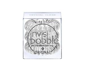 Invisibobble Crystal Clear - Gomas del pelo invisibles y versátiles - 3 Unidades (Paquete de 1) - Transparente - 12 gramos - Anillo para el cabello invisible