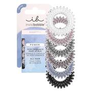 Invisibobble gomas de pelo espiral multicolor reflectivas Power x6 - Goma pelo para deporte extra fuerte - Gomas pelo colores - Gomas pelo grueso