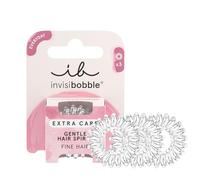 Invisibobble gomas de pelo espiral transparente Extra Care Crystal Clear x3 - Gomillas transparentes para pelo - Gomas pelo mujer - Goma de pelo sin marca