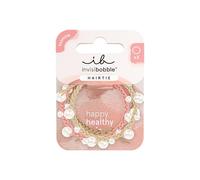 invisibobble - HAIR TIE Princess Pearl | Pack de 3 coleteros en espiral con perlas para peinados elegantes - Look de tendencia, sujeción segura y cuidado del cabello