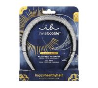invisibobble HAIRHALO Eclipse Stardust Crown Ring Haarreif 1 Stück | Breite Haarreif für elegantes Party-Looks, bequem & individuell verstellbar | Glitzernder Haarschmuck Silber
