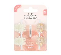 invisibobble Clipstar XS Petit Rainbow (4 unidades) - Juego de pinzas para el pelo para niños y adultos, diseño de corazón en suaves tonos beige - Cangrejos de pelo para niñas, niños y todos los que