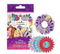 Invisibobble KIDS Las Princesas Disney | Set de 7: 1 Spcrunchie y 6 coleteros en espiral, multicolor | Accesorios pelo niñas | Set coleteros niñas | Coleteros y coleteros exclusivos para niñas