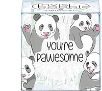 Invisibobble Original You're Pawesome, Gomas para el cabello en forma de espiral para mujer y hombre, no dejan marcas, fuertes, color blanco, juego de 3 unidades