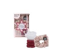 Invisibobble Set de coleteros para el cabello x1 y elástico para cabello transparente y rojo vino x6 I para mujer, edición limitada British Royal