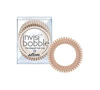 Invisibobble Slim gomillas pelo mujer doradas espiral Bronze x3 - Gomillas pelo antirotura con alta sujeción - Gomas pelo rubio confortable - Goma pelo dorado