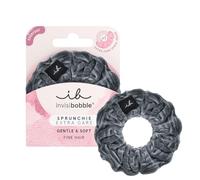 Invisibobble Sprunchie coletero gris Extra Care x1 - Scrunchie de tela con goma de pelo en espiral al interior - Coleteros pelo mujer y hombre confortable