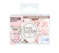 Invisibobble Sprunchie coletero rosa y beige x2 - Scrunchie de tela con goma de pelo en espiral al interior en edición limitada - Coleteros de otoño