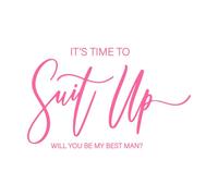 Invitación de boda para damas de honor, ideas de regalos para fiestas de damas de honor, boda Pegatinas de pared 48x105.3cm Removible sin dejar pegamento Rosa