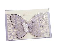 Invitaciones Boda 50 fundas for tarjetas de invitación de boda con forma de mariposa, for tarjetas de felicitación, de compromiso, for decoración de bodas, suministros for fiestas Invitaciones Para Fi