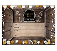 Invitaciones para fiesta de jubilación | Tarjetas de invitaciones jubiladas | 20 unidades con sobres | Únase a nosotros Su Invitado Rellenar y Estilo País Feliz Jubilación