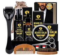 INVJOY Kit de crecimiento de barba para barba, rodillo de derma + aceite de suero para el crecimiento de la barba + bálsamo para barba model 368