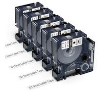 Invoker Compatible 40913 S0720680 con cinta de etiquetas Dymo D1 9 mm x 7 m para Dymo LabelManager 160 210D 280 360D 420P PnP 500TS, compatible con 40913 A40913 negro sobre blanco