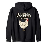 Involucra a mis Pollos Im There Cita Amante del Pollo Sudadera con Capucha