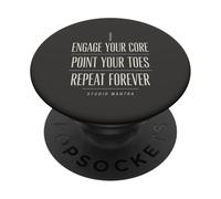 Involucra tu núcleo Point Your Toes Pole Dance PopSockets PopGrip Adhesivo