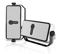 Inwa Altavoz Bluetooth Pared, Sincronización de 100 Altavoces, Conexión Teléfono Móvil, Echo Dot, Adecuado para Interior/Bajo el Alero/Garaje (2 Altavoces, 20W, Sync Speaker)
