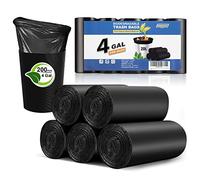 Inwaysin - Bolsas de basura pequeñas de 3 a 5 galones, 200 unidades, bolsas de basura pequeñas para baño, fuertes, pequeñas, biodegradables, sin perfume, tamaño ampliado para cocina