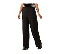 InWear - Pantalones Negros Anchos Estilo Gincetteiw - Trousers - Mujer - Negro - S -