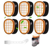 Inwee de 6 Filtros para Aspiradora Philips SpeedPro MAX Aqua Plus FC5005/01, Compatible con Philips FC6812 FC6813 FC6822, FC6904, FC6823, FC6901, FC6902 Filtros de Repuesto para Philips FC5005/01
