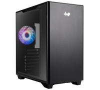 InWin Chasis para juegos A5 ATX IW-CS-A5BLK-1AM120S, Vidrio templado, USB-C, ARGB 120 mm, Negro