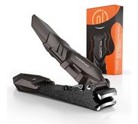 INXEN regalos hombre navidad Cortauñas Profesional de Acero Inoxidable con Recipiente Colector - Para Uñas de Manos y Pies - Regalo Original para Hombre, gadgets tecnologicos