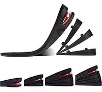 INXIHELA - Plantilla de altura ajustable para zapatos, color negro, unisex, Negro -