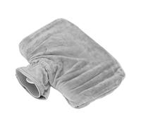 Inyección de Agua Botella de Agua Caliente, Alivio del Dolor Buena Hermeticidad Engrosada Uso Seguro Bolsa de Agua Caliente Desmontable de Gran Capacidad para Adultos para el Hogar(gris)