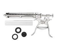 Inyección veterinaria de 50 ml, jeringa continua ajustable semiautomática de acero inoxidable, equipo veterinario