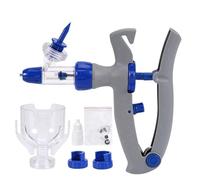 Inyector Automático De Animales Con 10 Uds. Agujas Para Granja Aves Corral Jeringa Vacuna Ajustable Cerdo Ganado Oveja Pollo Dispensador De Medicina Veterinaria(Type A-1ml)