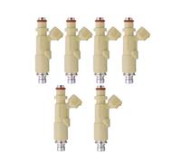 Inyector Boquilla para Toyota Altezza Gita SXE10 3SGE para Caldina ST215 2.0L 1997-2005 23250-74220 Inyector Combustible Boquillas inyector Combustible(Beige Silver 6PCS)