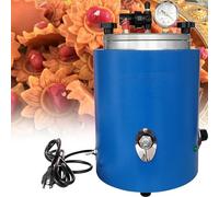 Inyector de cera,Máquina de fundición de cera redonda de 2.2L,Horno de moldeo de cera de 350W con manómetro,Herramienta de inyección de cera para joyería con temperatura ajustable,220V