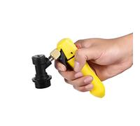 Inyector de CO2 para Barril, Cargador Compacto con Válvula Ball Lock, Negro - Herramienta Portátil, Fácil de Usar, Ideal para Homebrew y Soda Casera (Amarilla)